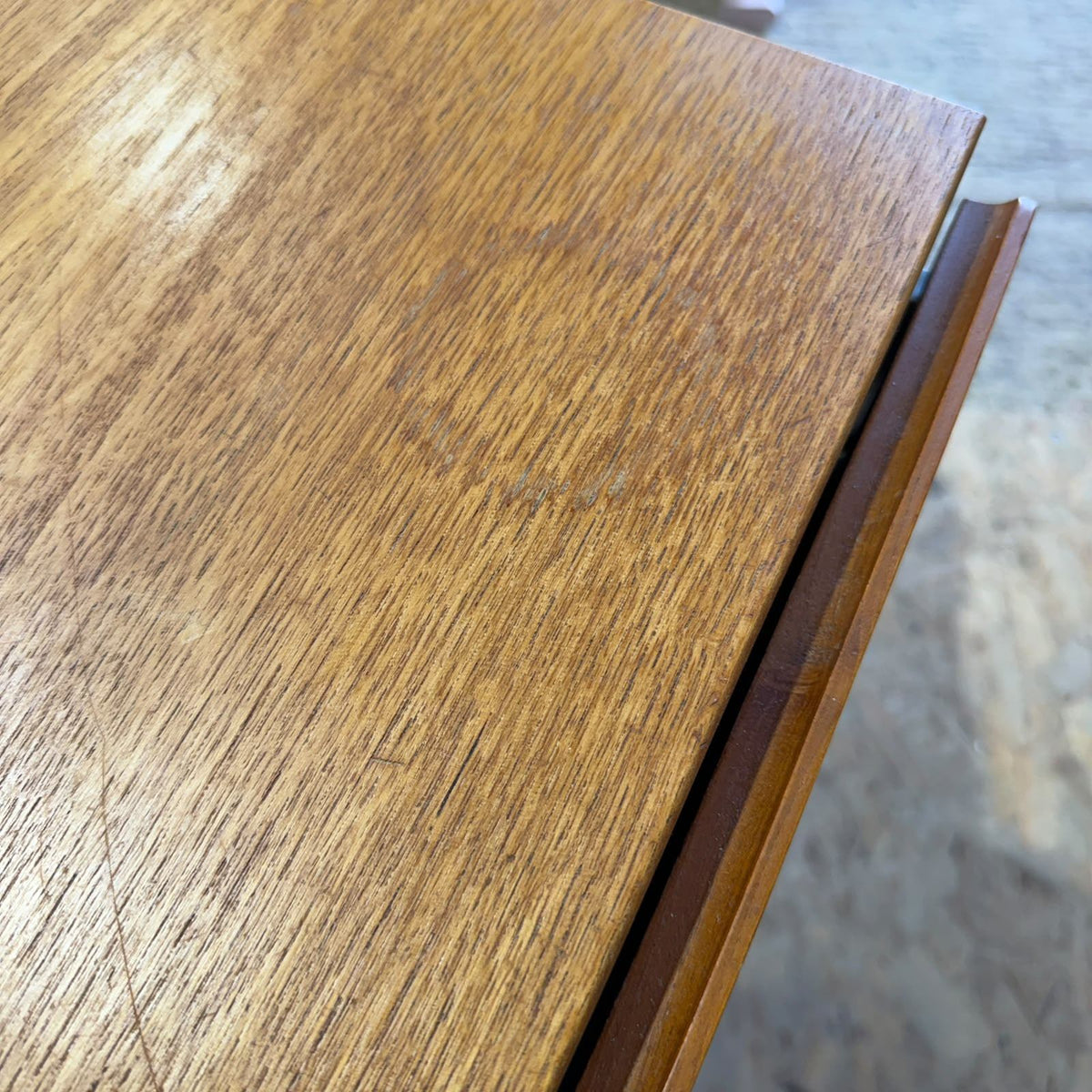 Tapley 33 Mid Century Floating Wall Single Drawer Unit Teak With Wall Fixing