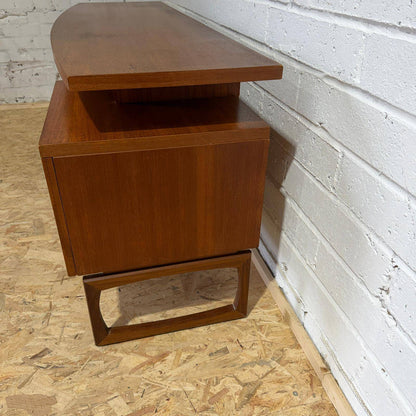 Mid Century G Plan Quadrille Dressing Table Desk Sideboard Two Drawers Cupboard