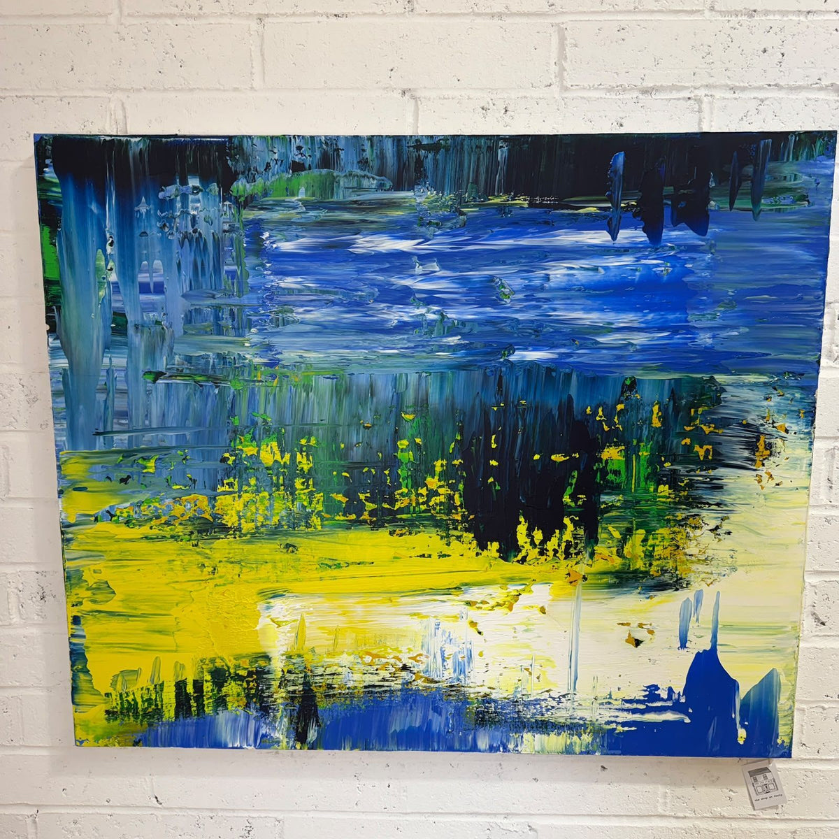Terry Wood Original Abstract Acrylic Painting Canvas Large 120cm x 100cm Signed