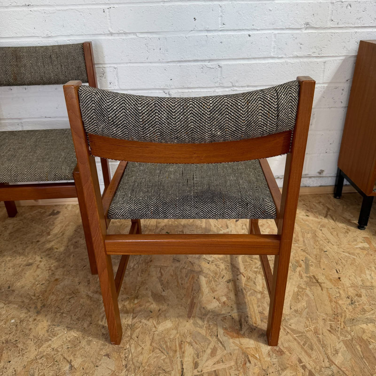 4 Vintage Mid Century Teak Danish Style Dining Chairs Possibly D-Scan Singapore