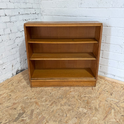 E Gomme G Plan Brandon Open Fronted Oak Waterfall Bookcase 1960s MCM