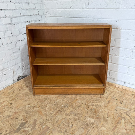 E Gomme G Plan Brandon Open Fronted Oak Waterfall Bookcase 1960s MCM
