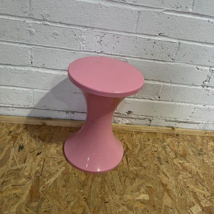 Vintage Retro Tam Tam Stool Pink Plant Stand Side Table Storage