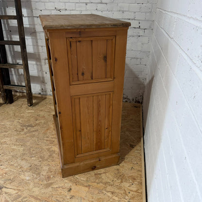 Pine Open Farmhouse Style Plan Chest Art Cabinet Retail Hospitality Mug Storage