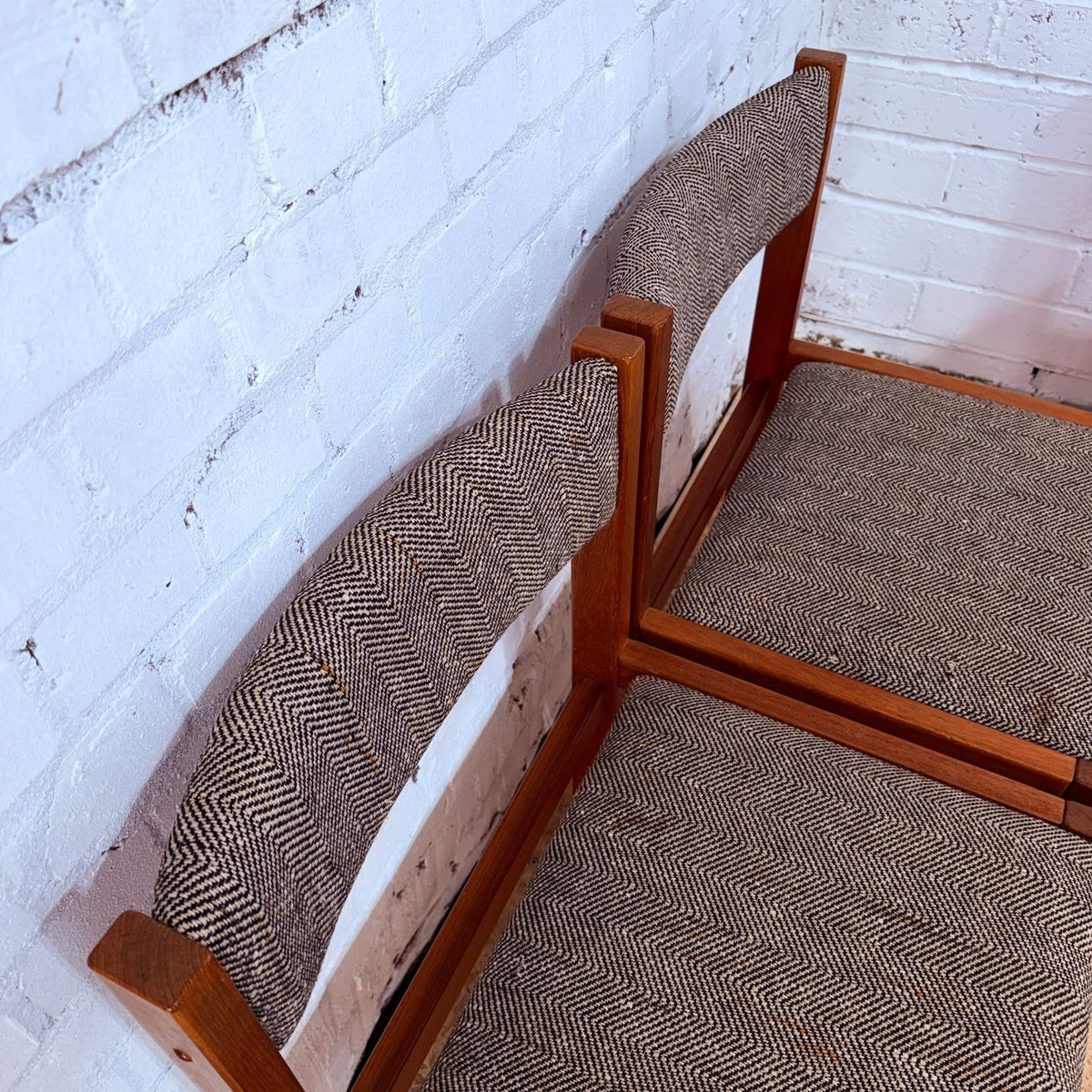 4 Vintage Mid Century Teak Danish Style Dining Chairs Possibly D-Scan Singapore