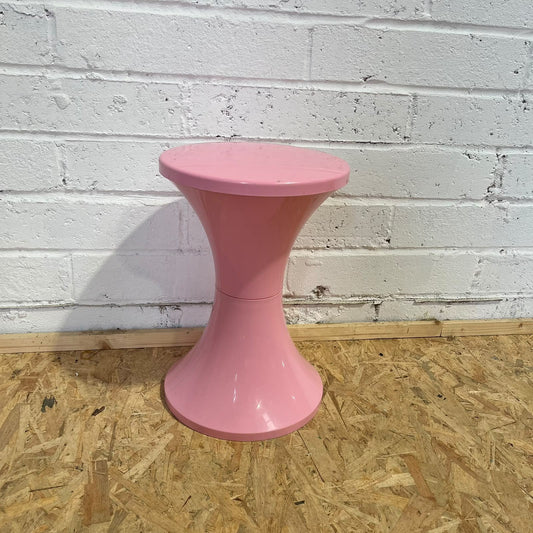 Vintage Retro Tam Tam Stool Pink Plant Stand Side Table Storage