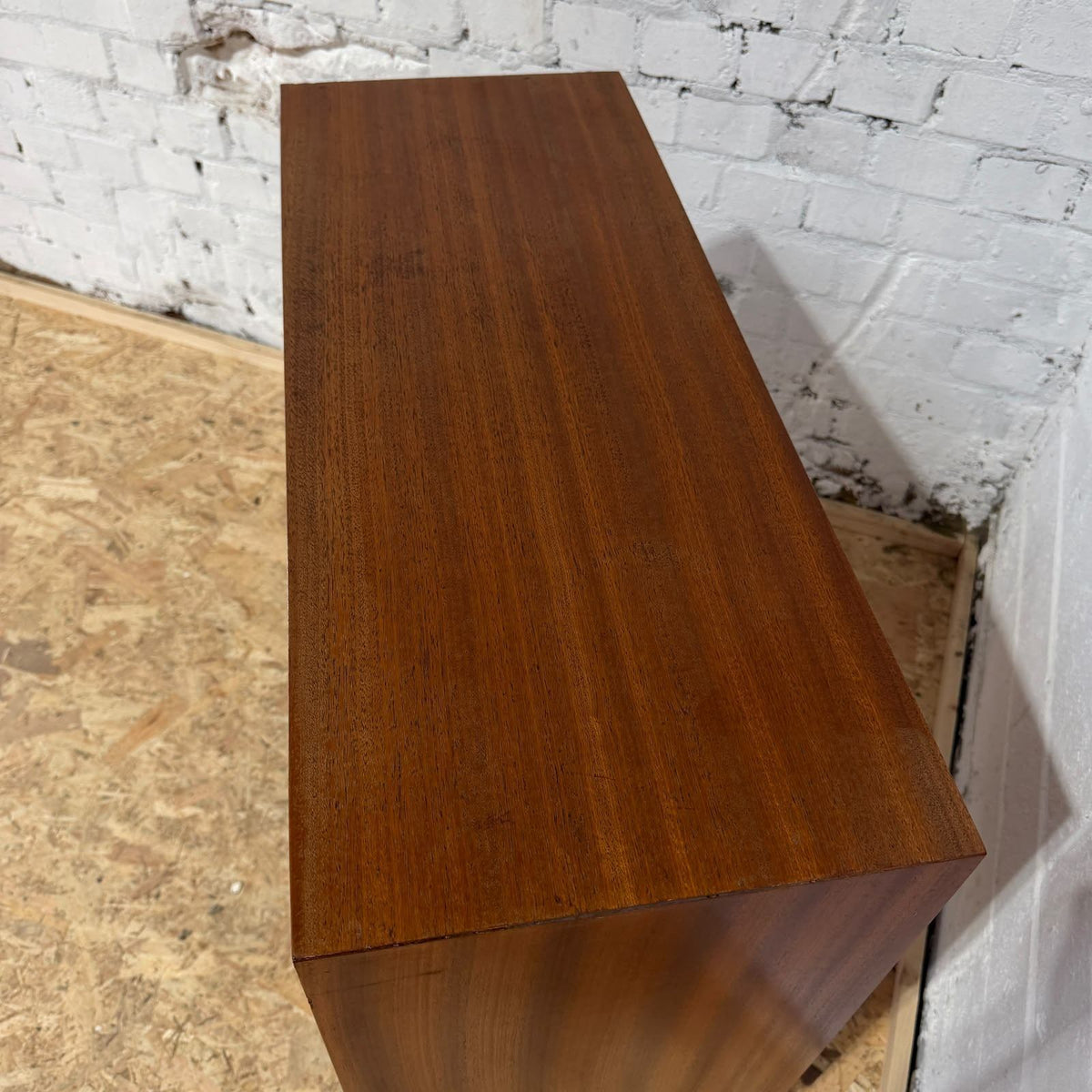 Mid Century Glazed Bookcase Abbess Furniture Single Shelf Metal Legs