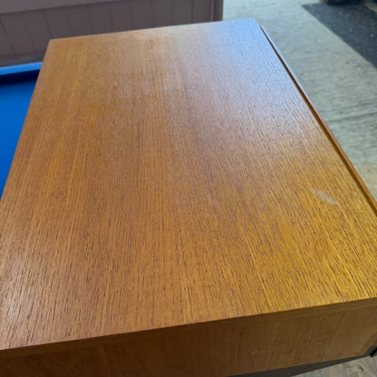 Tapley 33 Mid Century Floating Wall Single Drawer Unit Teak With Wall Fixing