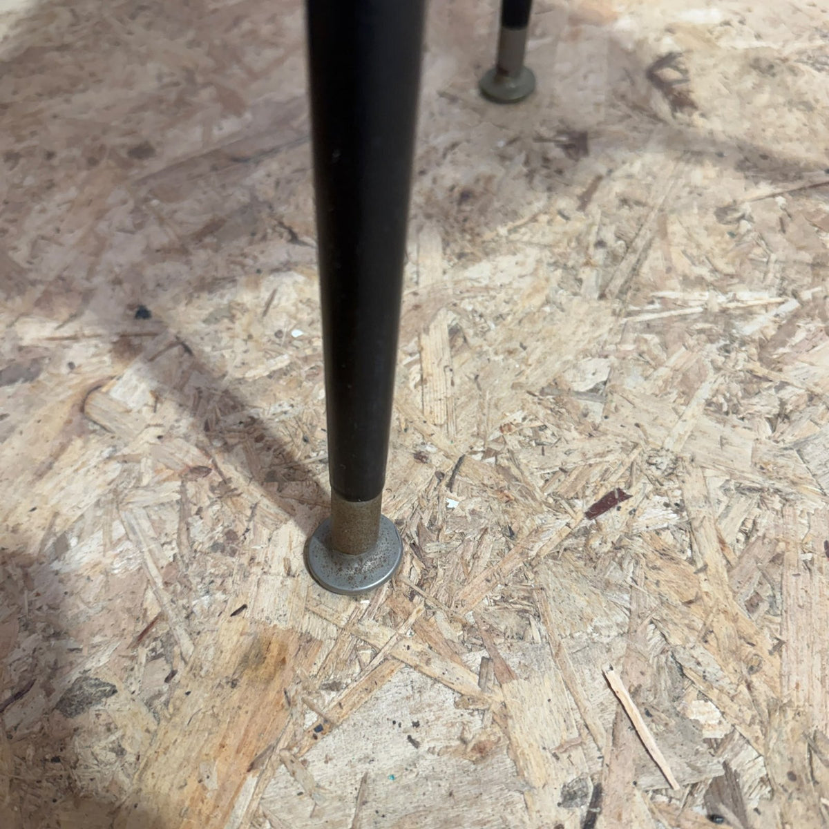 Mid Century Heart Shaped Melanine Top Side Table Tripod Legs
