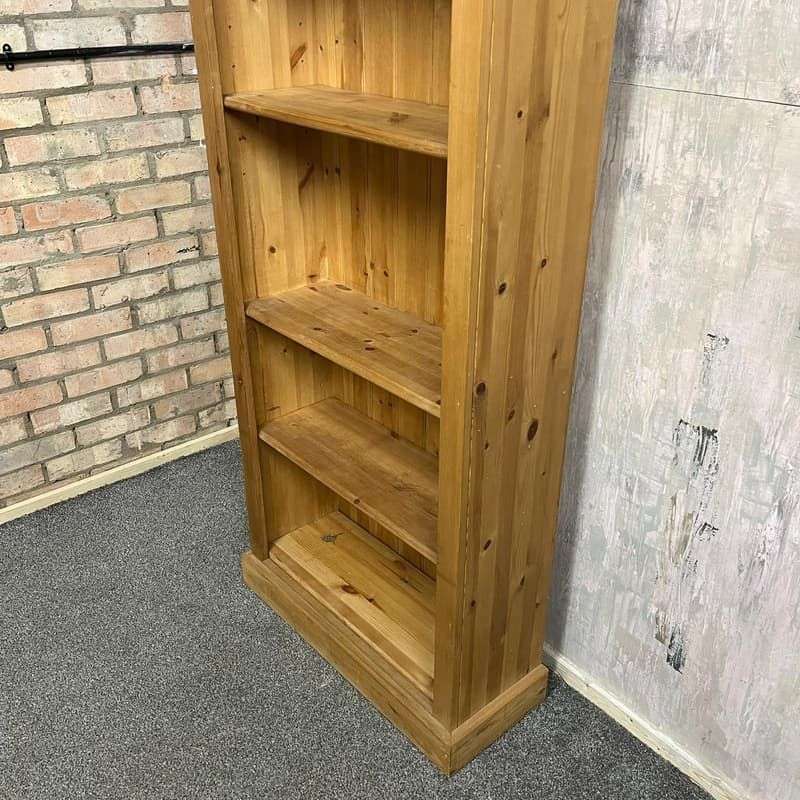 Tall Pine Bookcase 4 Adjustable Shelves Books Storage