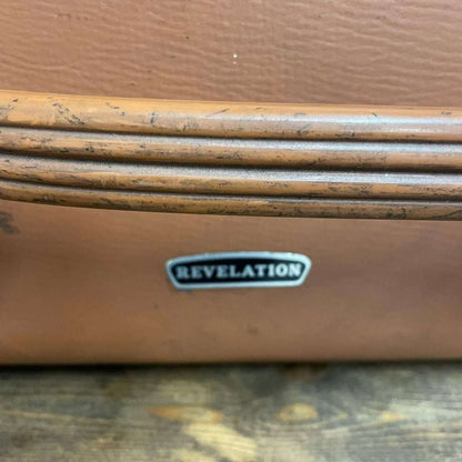 Vintage Revelation Tan Brown Suitcase Great Condition Hospitality Retail Prop