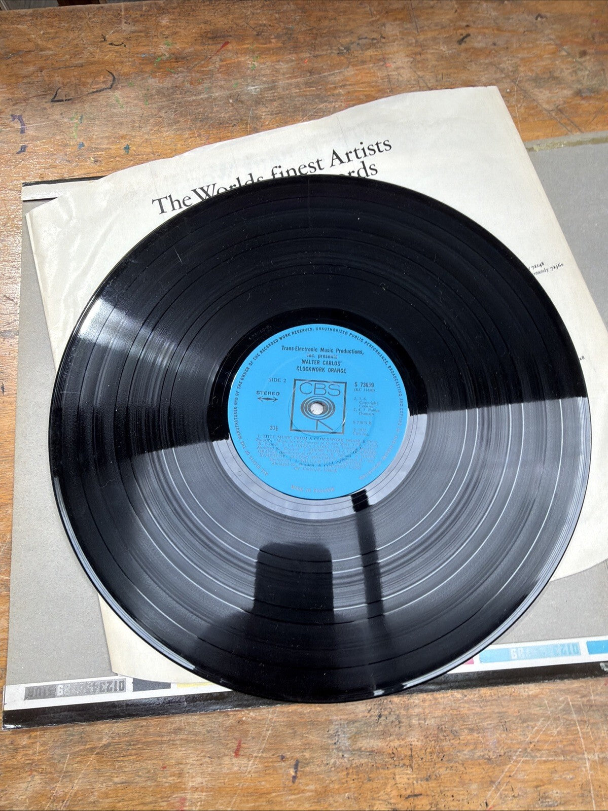 Walter Carlos – Clockwork Orange (1972) UK CBS 73059 LP – A1/B1 Early Pressing
