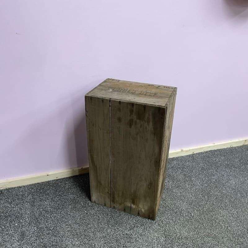 Vintage Swifts Corned Beef Wooden Crate Storage Bedside Table