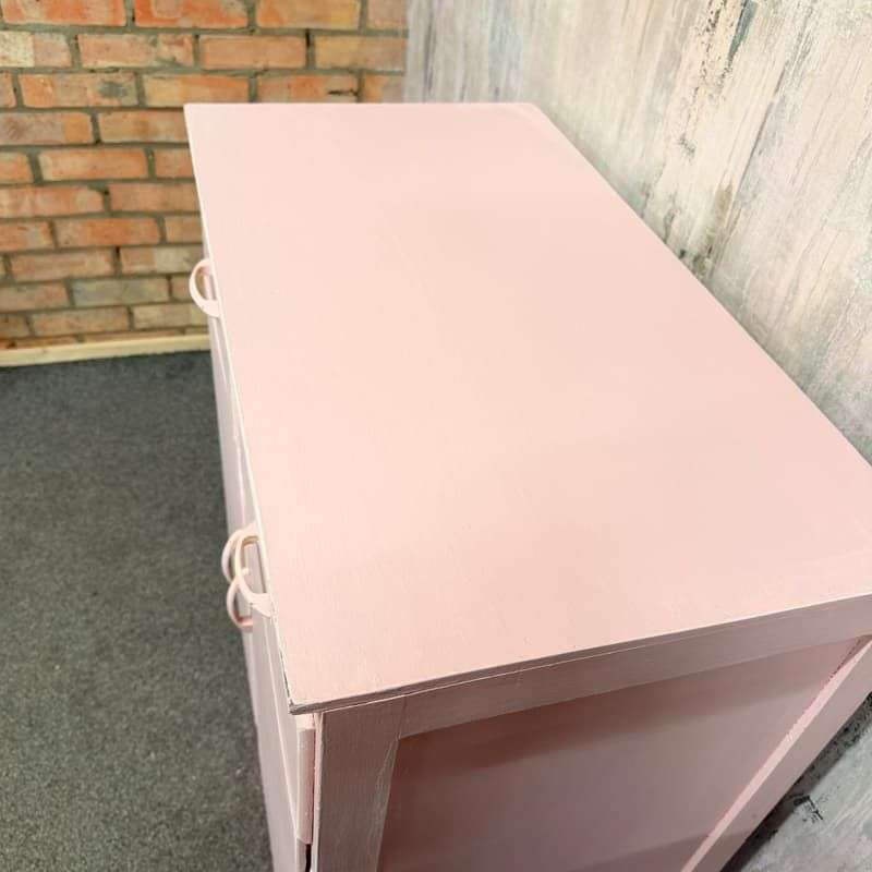 Vintage Retro Painted Kitchen Double Cupboard 2 Drawers Distressed Shabby Chic
