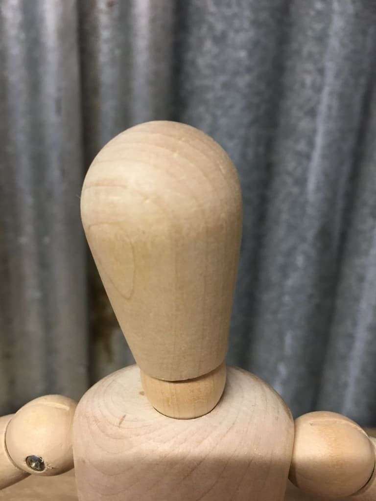 Wooden Artists Poseable Figure On Stand