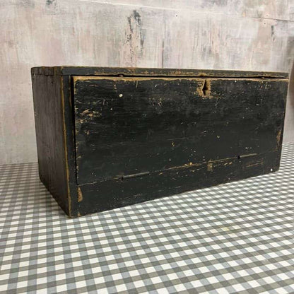 Vintage Painted Carpenters Drawer Tool Box 2 Trays No Key Great Patina