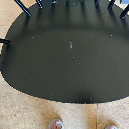 Vintage Danish Mid Century J64 Spindle Back Chair Ejvind Johansson Black Ash