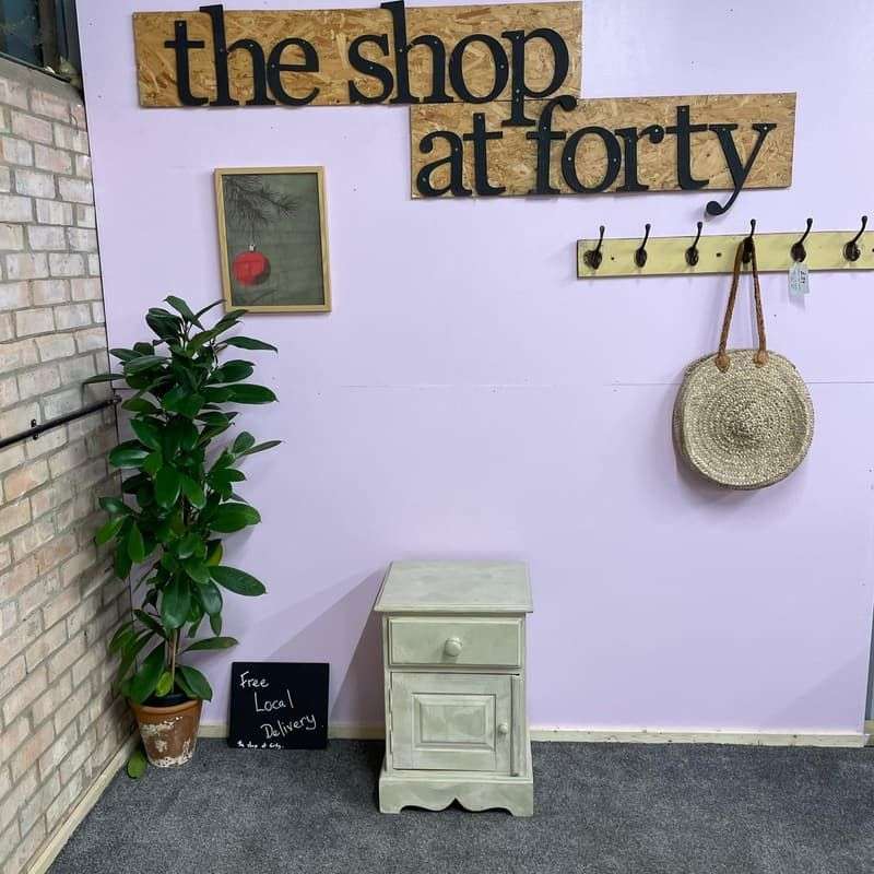 Painted Cabinet Single Drawer Over Cupboard Farrow &amp; Ball French Grey