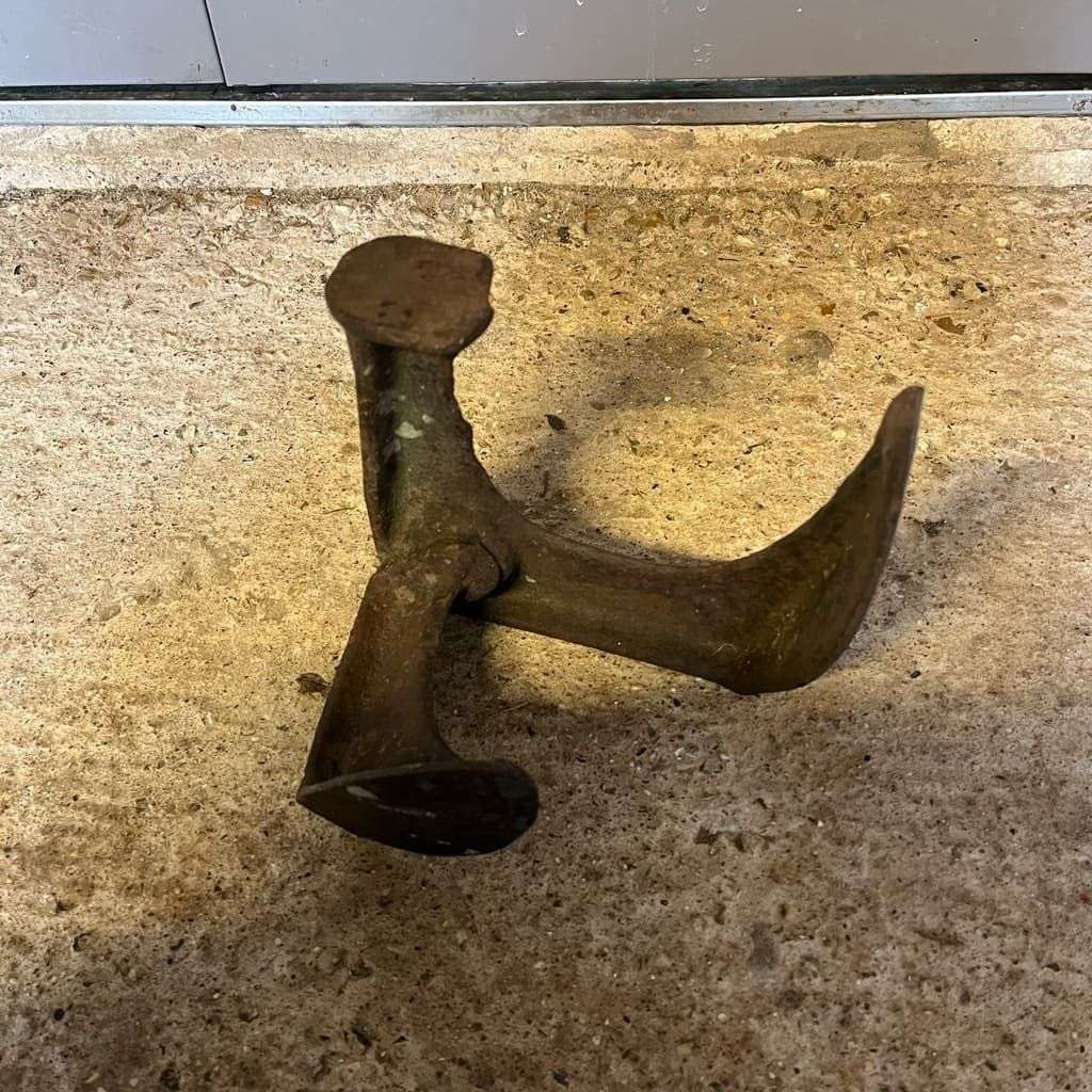 Vintage Cast Iron Cobblers Shoe Iron Heavy Great Patina