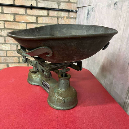 Vintage Stevens Scales Faded Green Fruit &amp; Veg Scales Kitchenalia